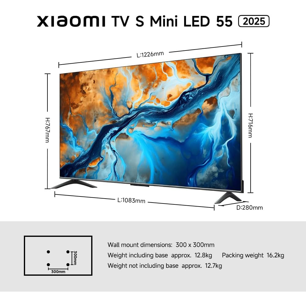 Xiaomi TV S Mini LED 55" 2025 | Bright 4K QD-MiniLED display with accurate color | 144Hz refresh rate — image 2