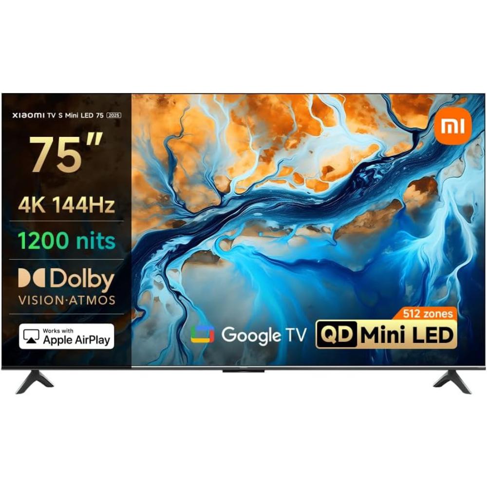 Xiaomi TV S Mini LED 75" 2025 | Bright 4K QD-MiniLED display with accurate color | 144Hz refresh rate — image 1
