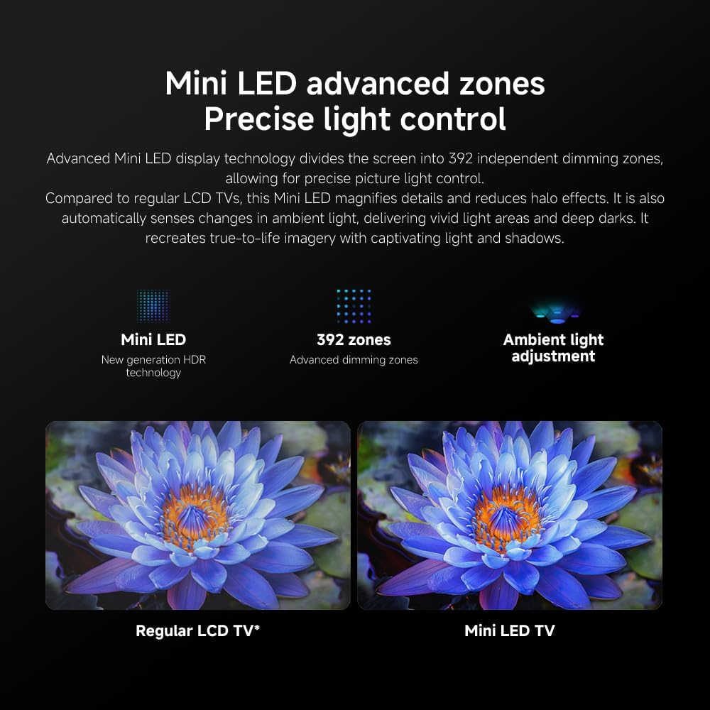 Xiaomi TV S Mini LED 65" 2025 | Bright 4K QD-MiniLED display with accurate color | 144Hz refresh rate — image 3