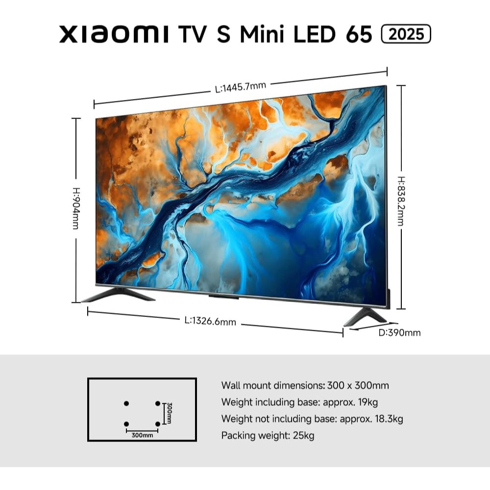 Xiaomi TV S Mini LED 65" 2025 | Bright 4K QD-MiniLED display with accurate color | 144Hz refresh rate — image 2