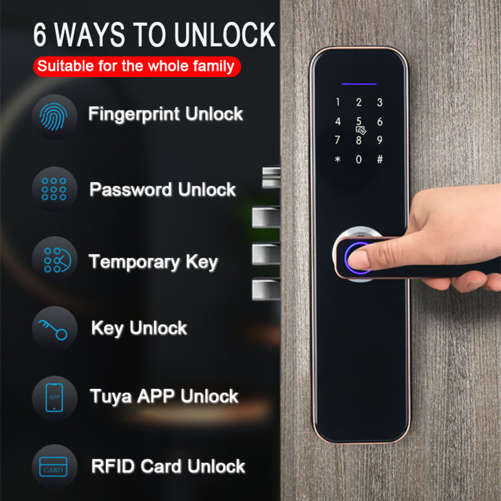 Intelligent Lock GY-HRO4 Universal Smart Handle Lock, Fingure — image 2