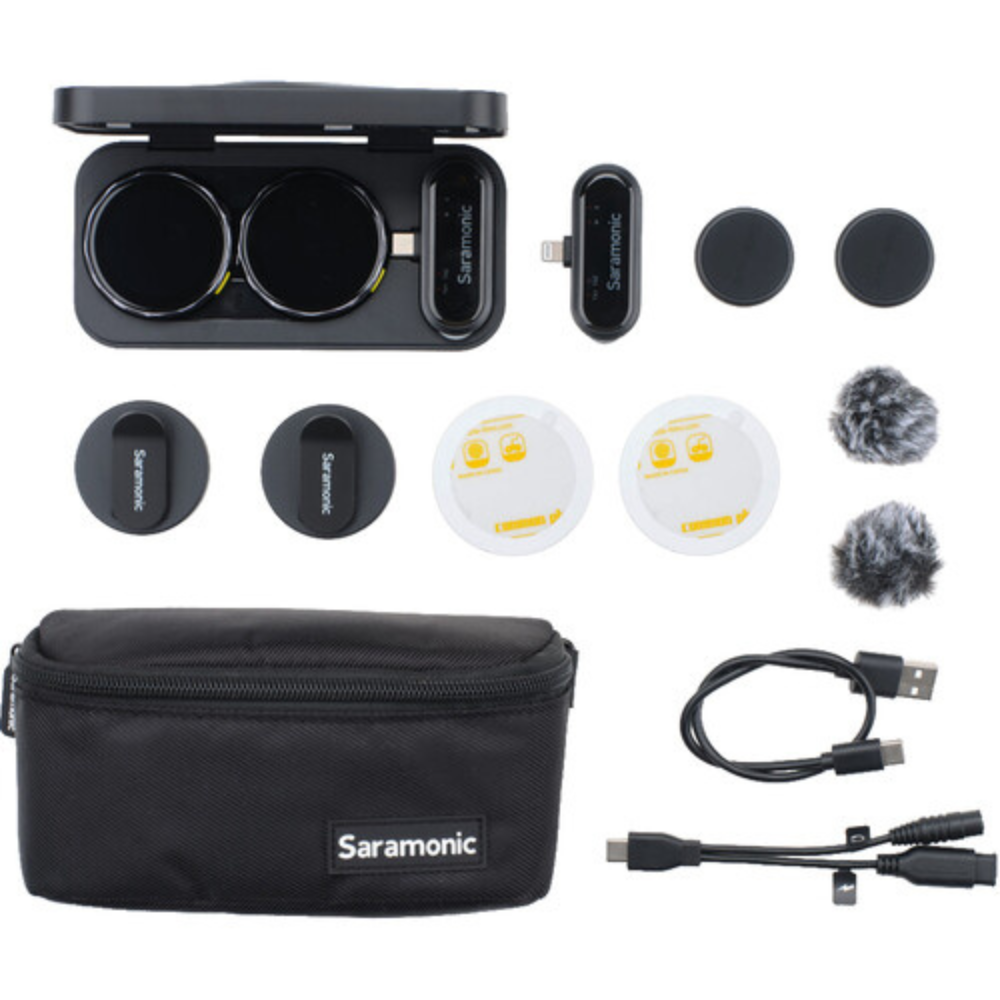 Saramonic Blink Me U2 2-Person Clip-On Wireless Micro phone System with Touchscreens & Recording — image 2