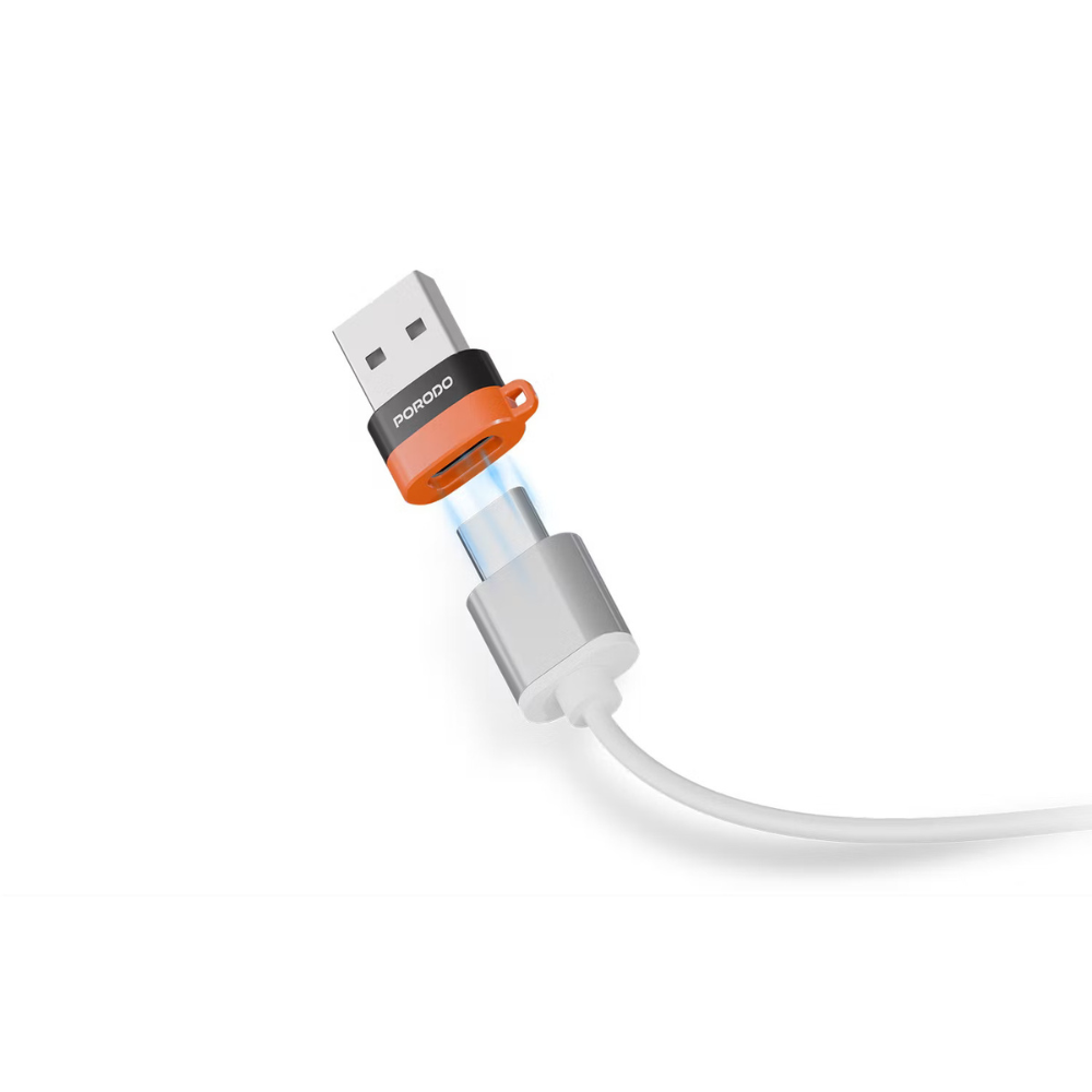 Porodo Snap Charge USB A to USB C Converter — image 3