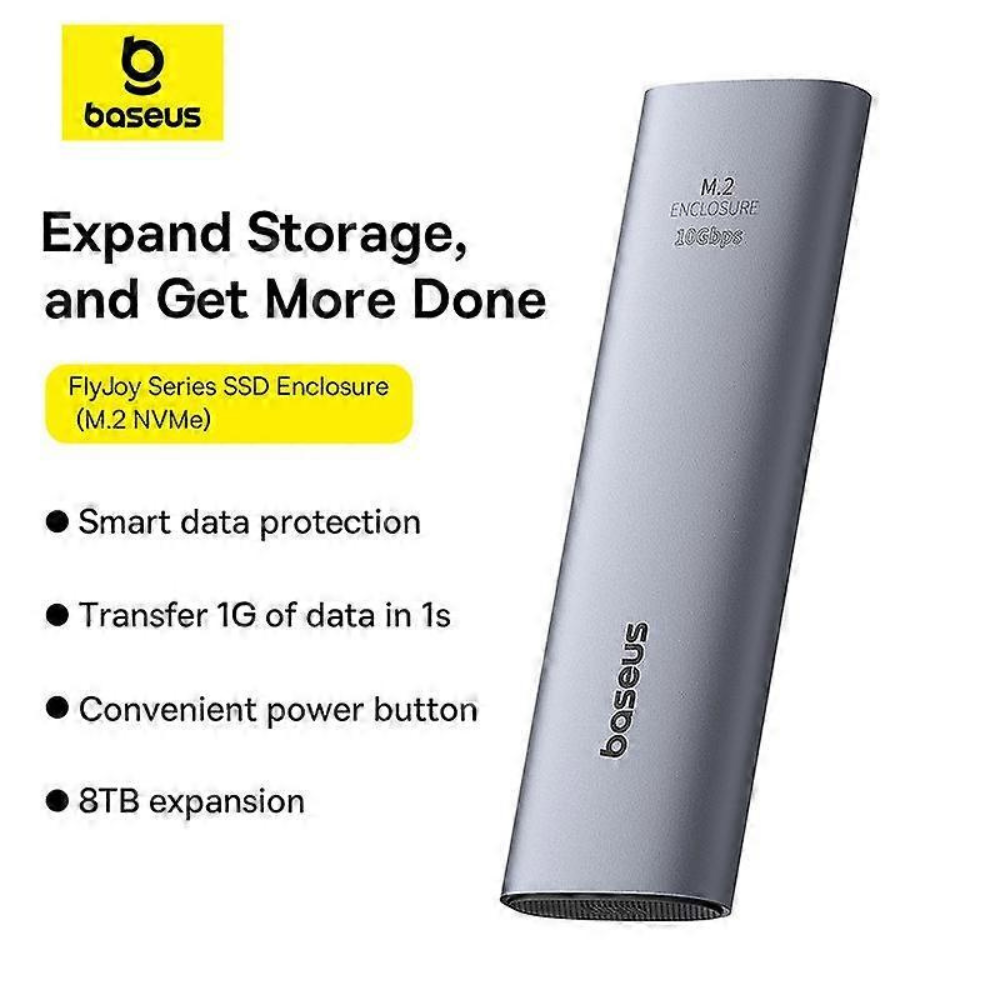 BASEUS FLYJOY M.2 NVME ENCLOSURE - Genuine — image 2