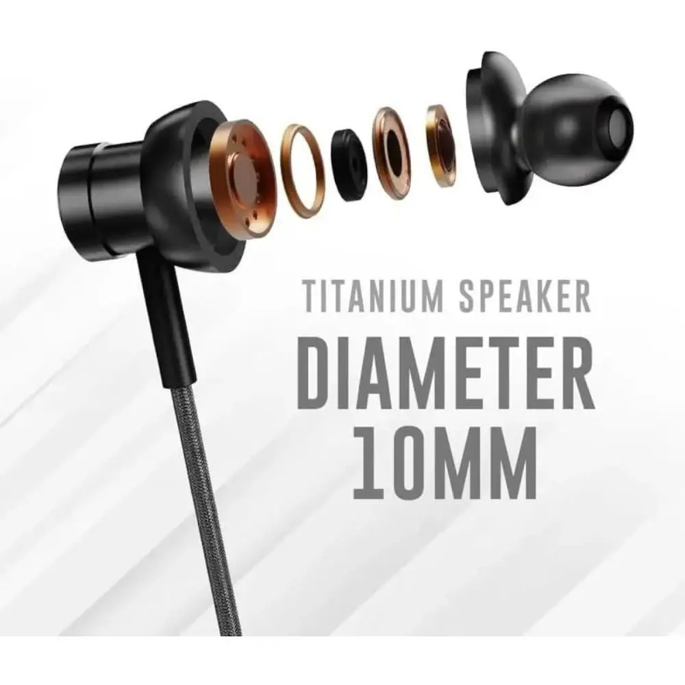 HiFuture In Ear USB C Wired Hi Res Earphones With Mic Black HI5 BLACK — image 3