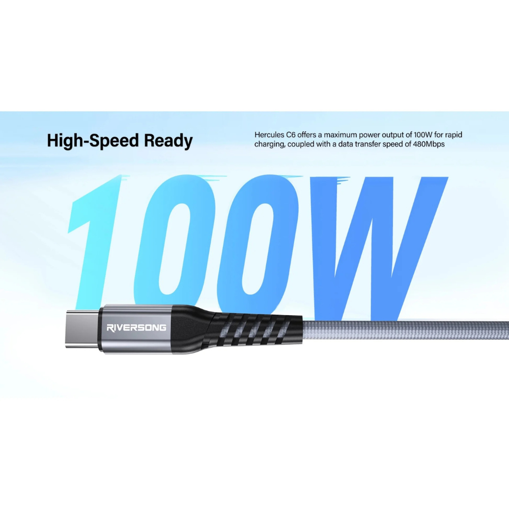 Riversong CT52 100W USB C to USB C 3M Cable — image 2
