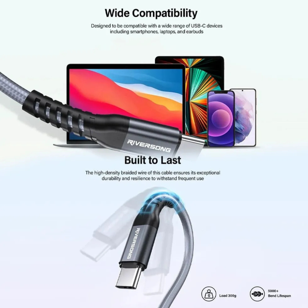 Riversong CT50 100W PD USB to USB 1.2M Cable — image 2