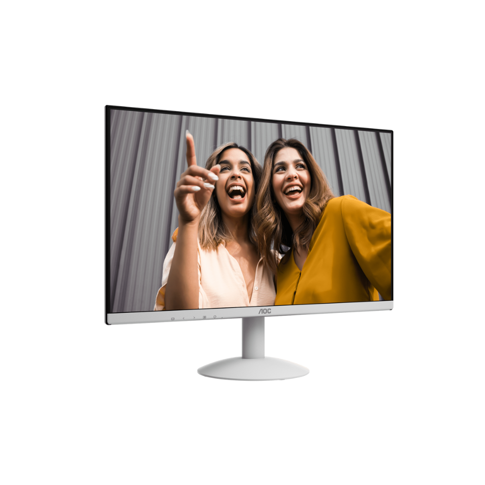 AOC 24B30H2/BW 23.8″ 1920 × 1080 (FHD) 120Hz 1ms AdaptiveSync IPS3-Sided Frameless IPS White Monitor — image 2