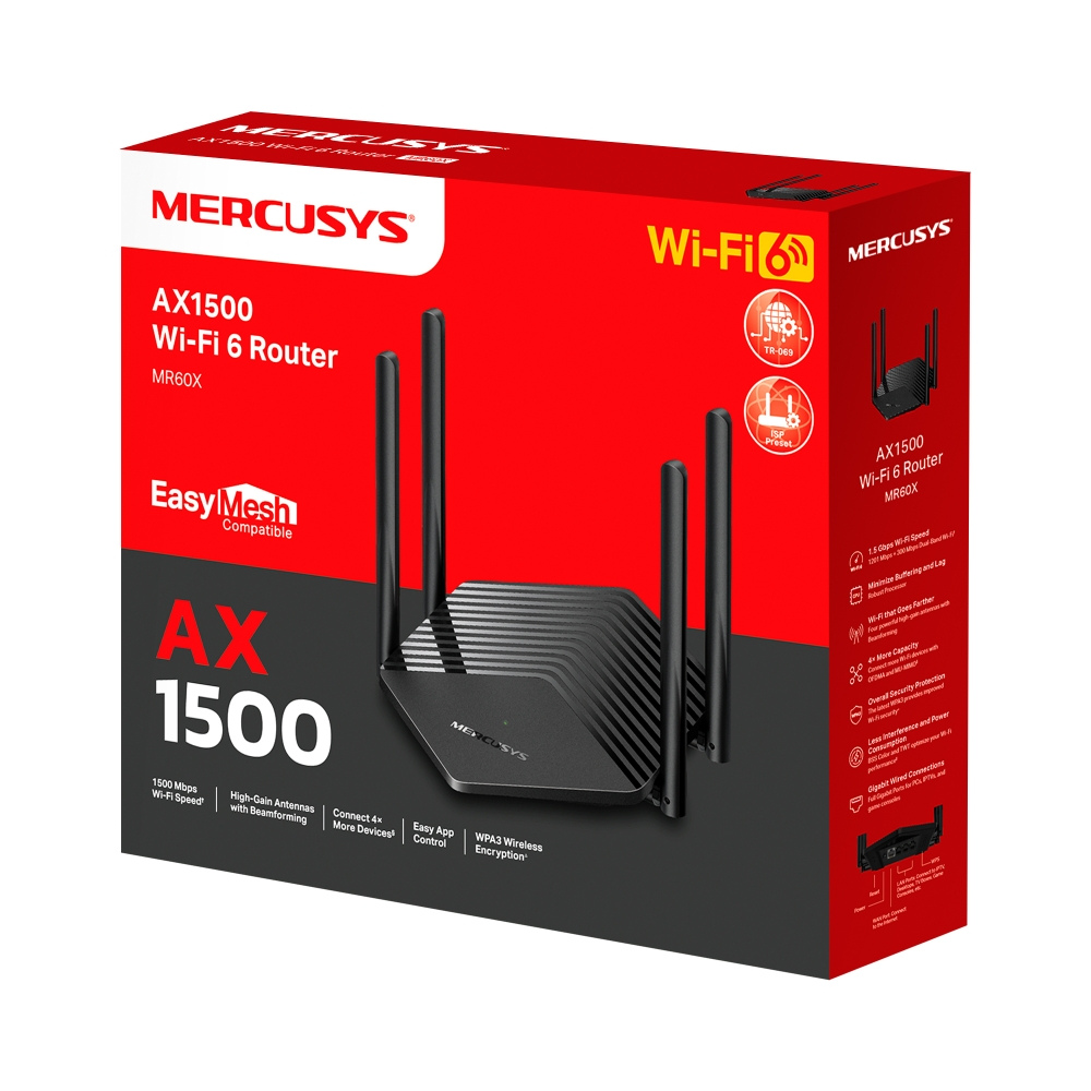 Mercusys AX1500 WiFi 6 Router MR60X — image 2