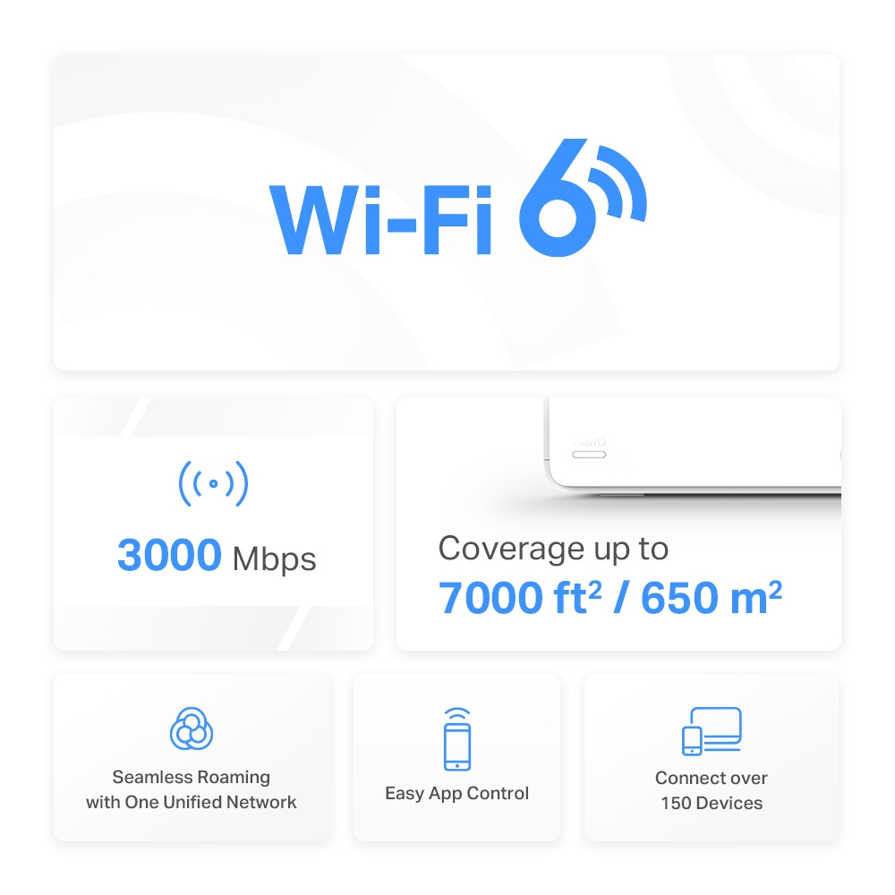 mercusys ax3000 whole home mesh wifi system halo h80x — image 3