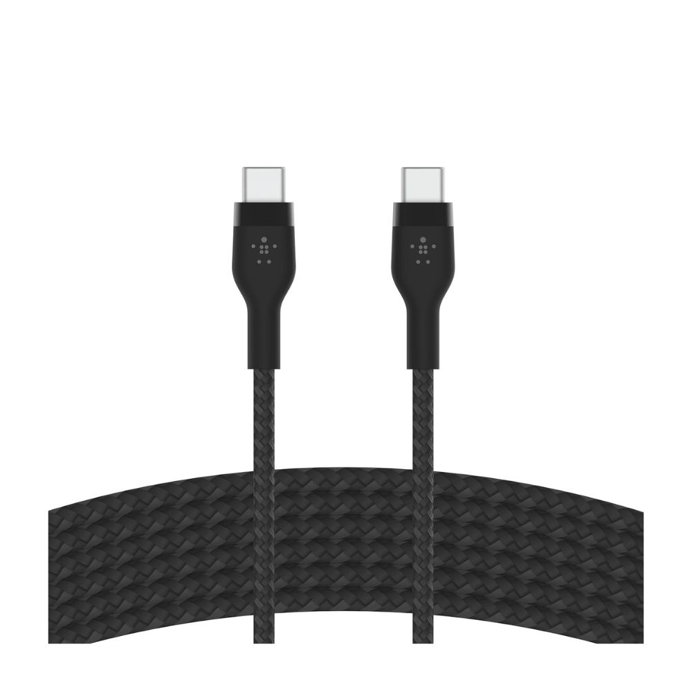 Belkin BoostCharge PRO Flex USB-C Braided Silicone Cable with Lightning Connector, 1M, Black — image 2