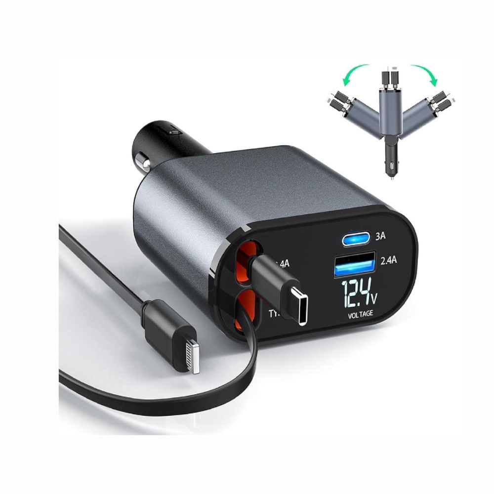 Marvers MS-CC219 Car Charger 4IN1 with Display 100W — image 2