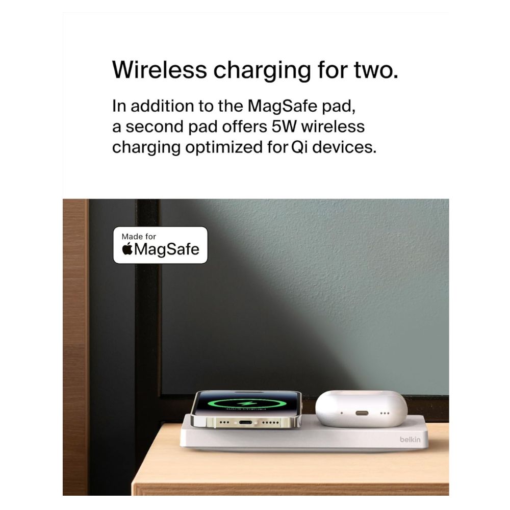 BoostCharge Pro 2-in-1 Magnetic Wireless Charging Pad with Qi2 15W — image 3
