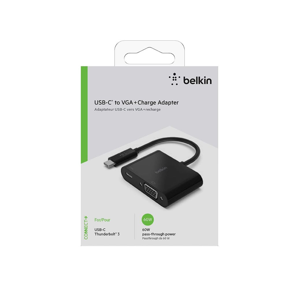Belkin USB-C to VGA adapter with up to 60W of Power Delivery — image 3