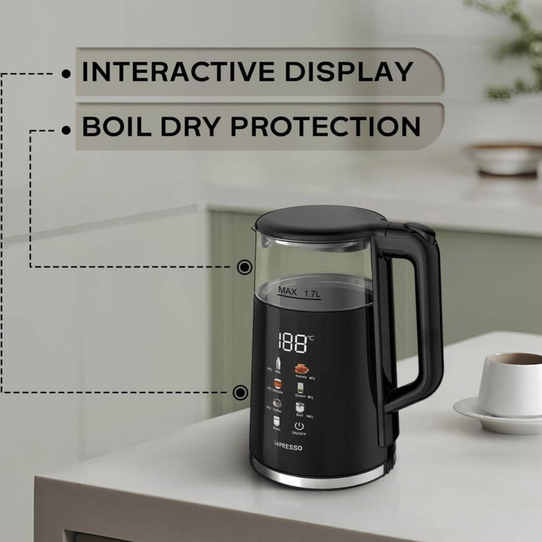 LePresso Electric Window Kettle Multi-Temperature Display — image 2