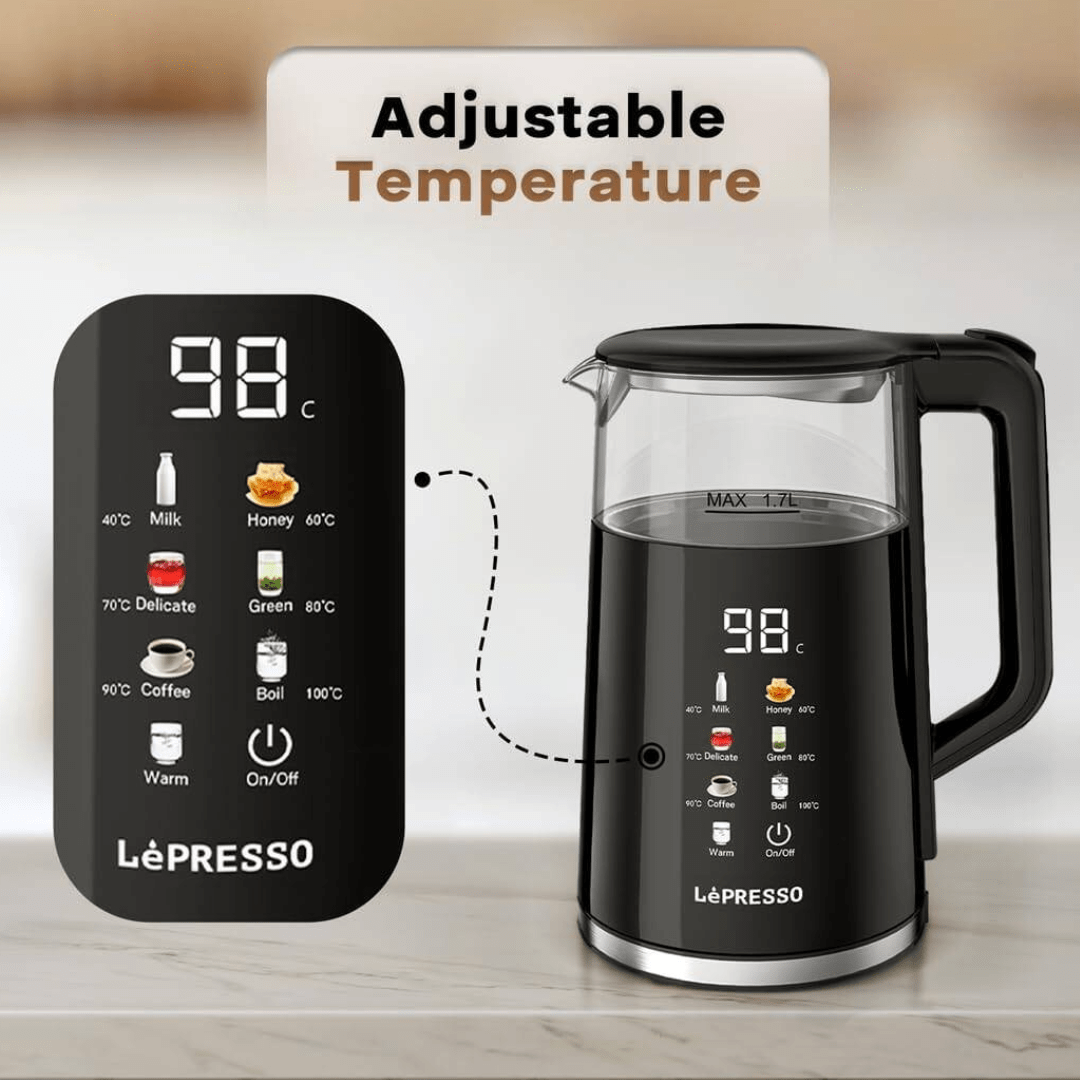 LePresso Electric Window Kettle Multi-Temperature Display — image 3