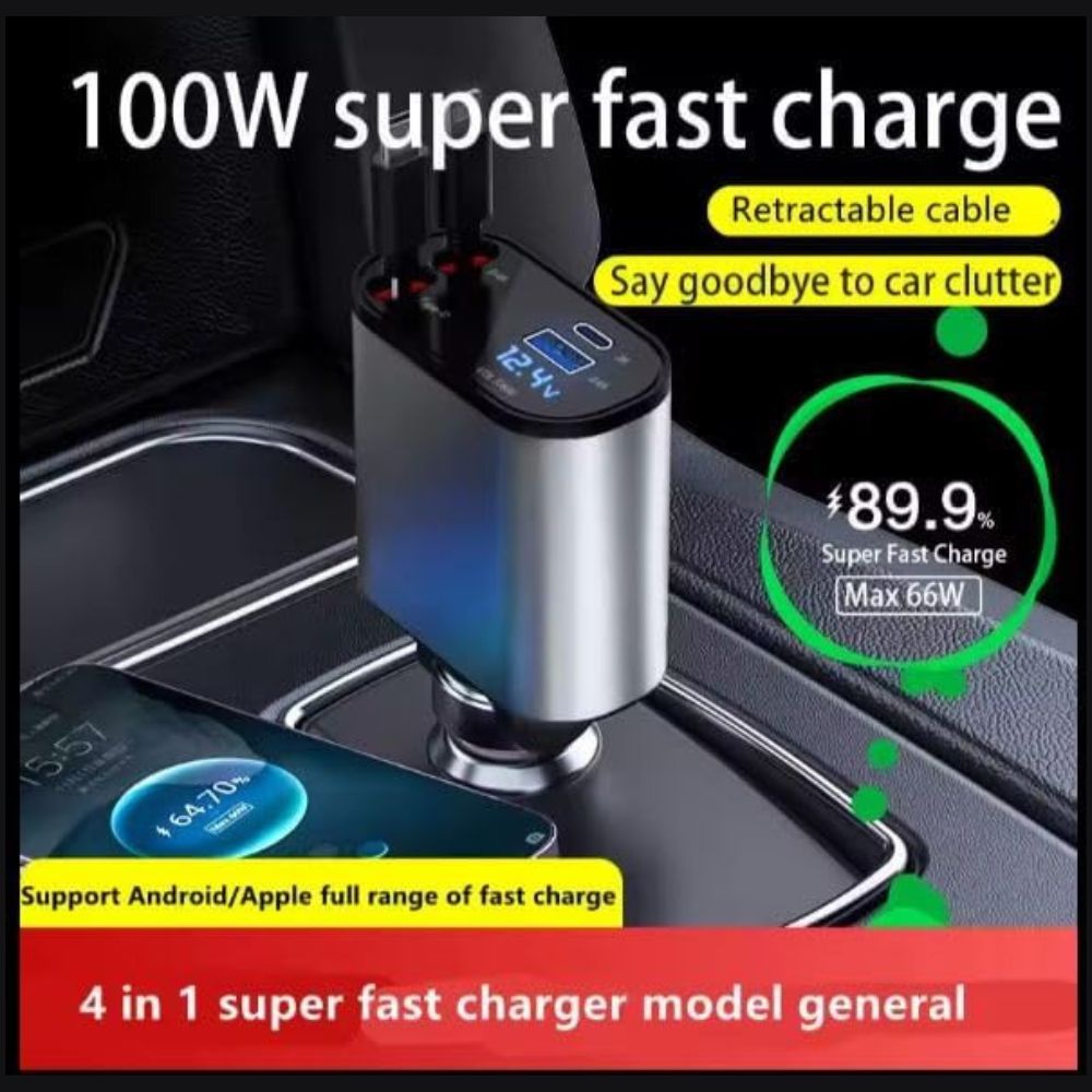 Marvers MS-CC219 Car Charger 4IN1 with Display 100W — image 3