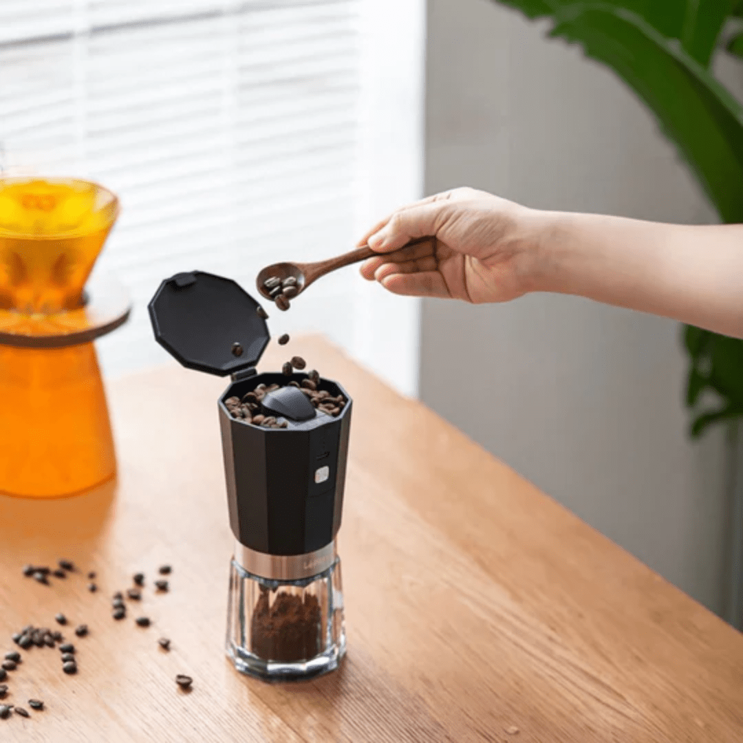LePresso Cordless Electric Conical Burr Grinder High-Precision Grinding LPRCGRBK — image 3