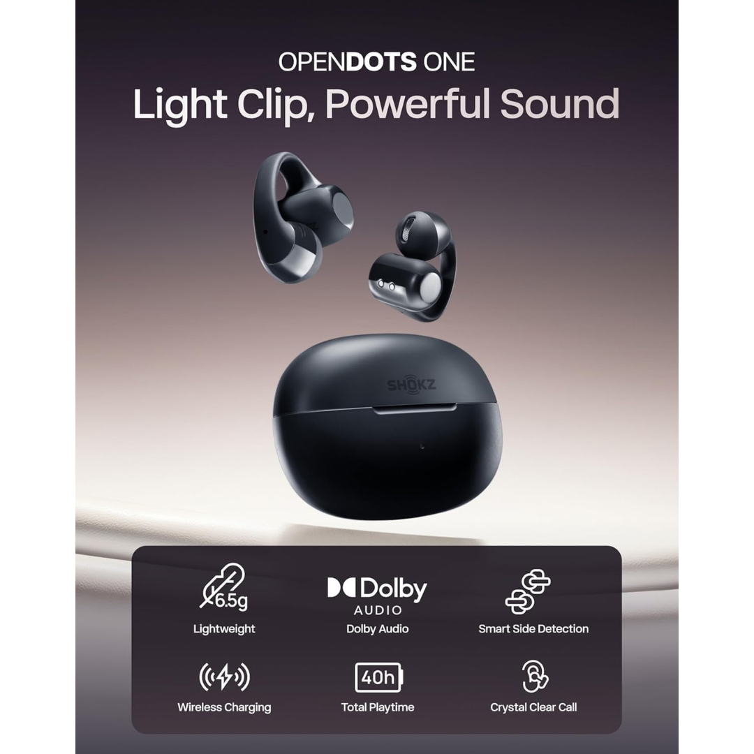 SHOKZ Open Dots ONE Wireless Open-Ear, Clip-On Earbuds — image 3