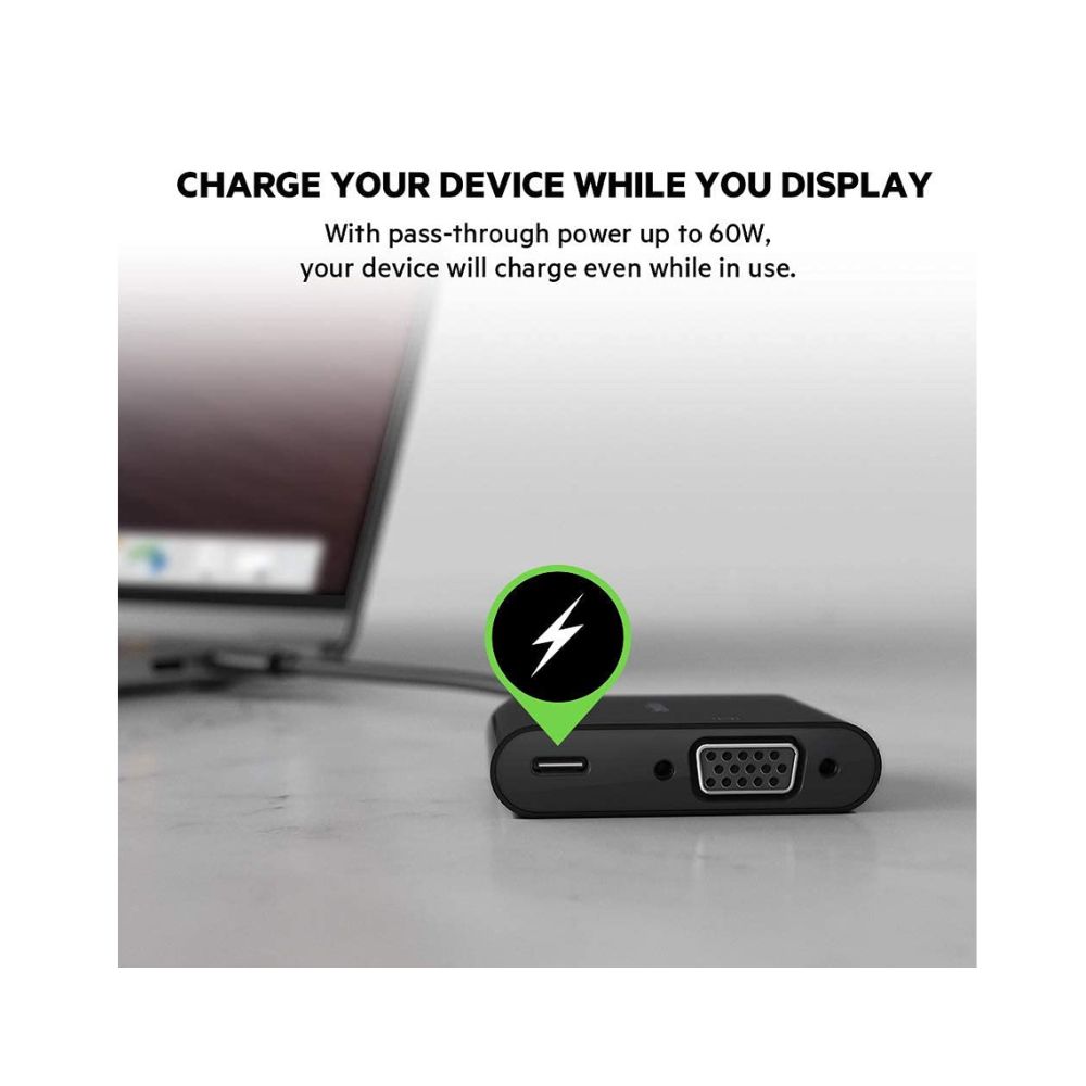 Belkin USB-C to VGA adapter with up to 60W of Power Delivery — image 4