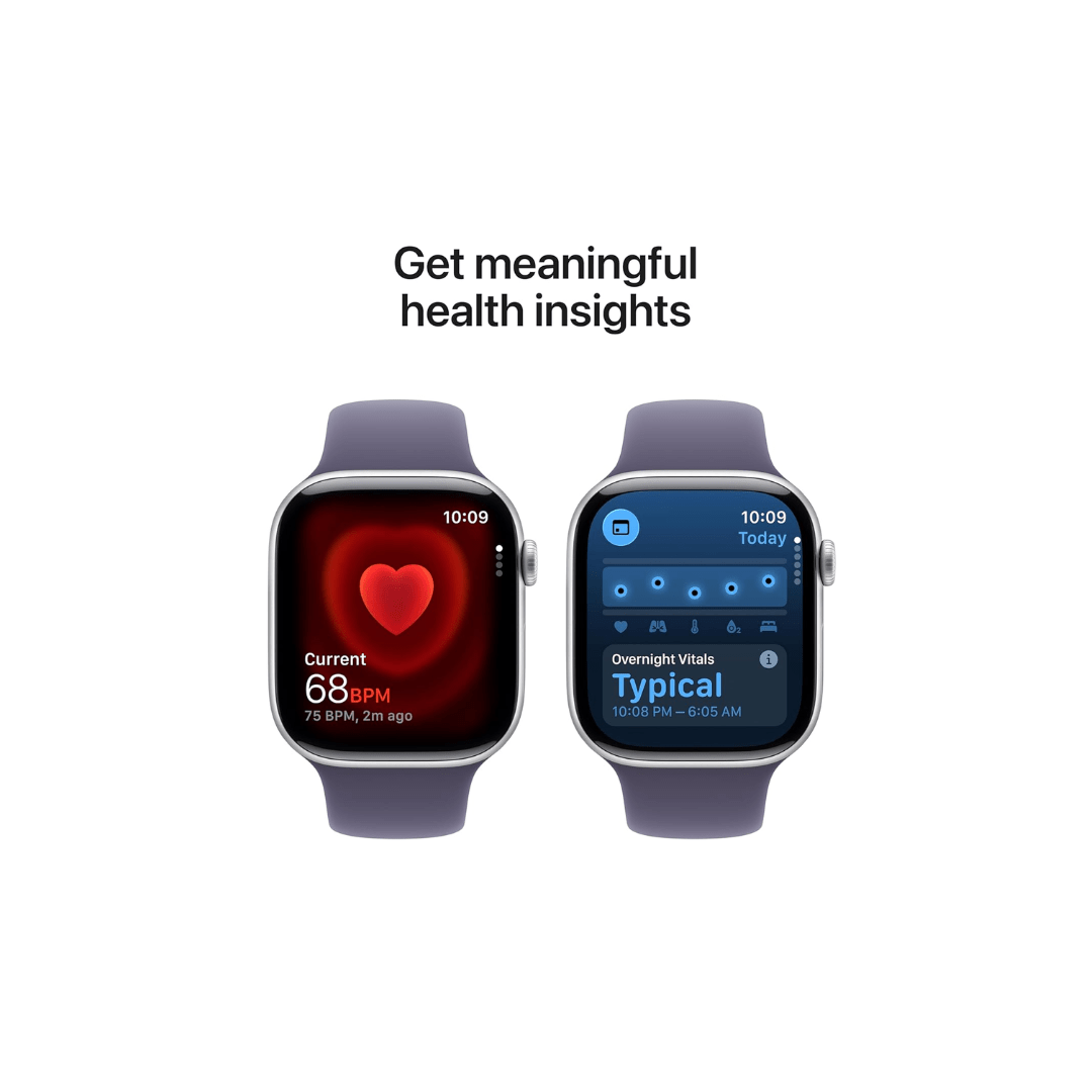 Apple Watch Series 11 GPS + Cellular 46mm Silver Aluminium Case with Purple Fog Sport Band - M/L — image 3