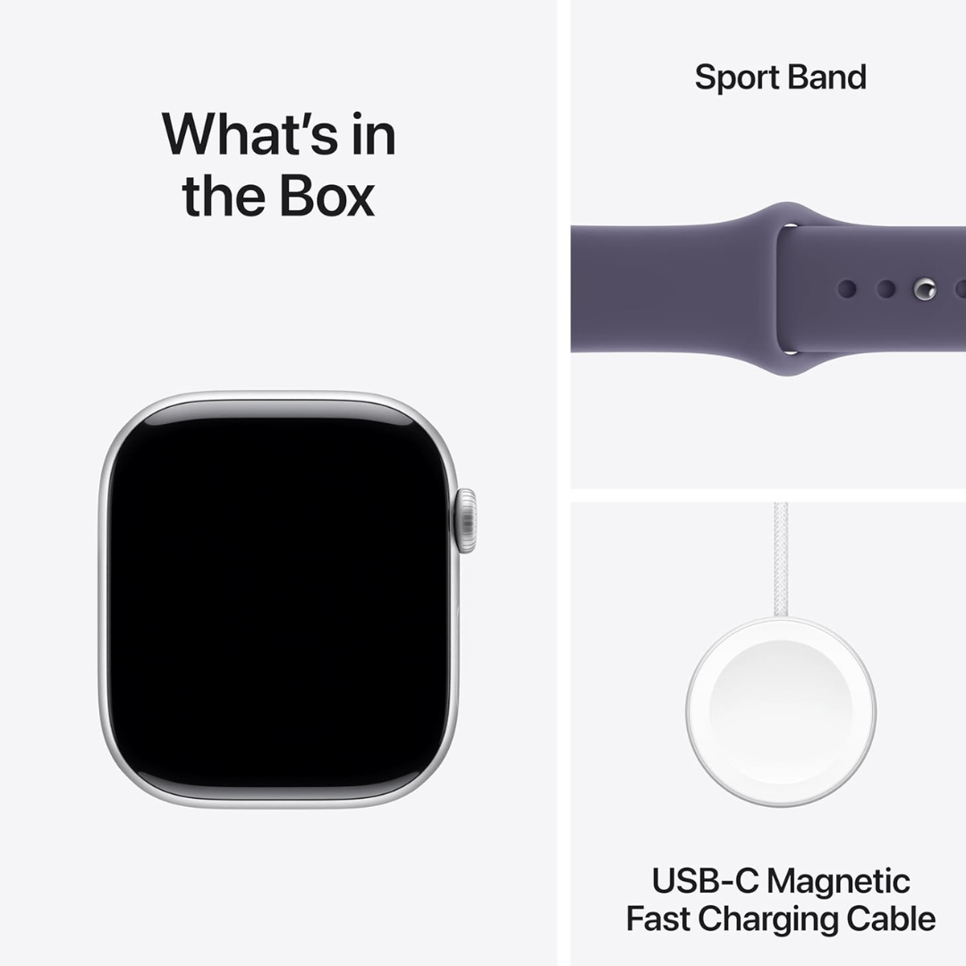 Apple Watch Series 11 GPS + Cellular 46mm Silver Aluminium Case with Purple Fog Sport Band - M/L — image 4