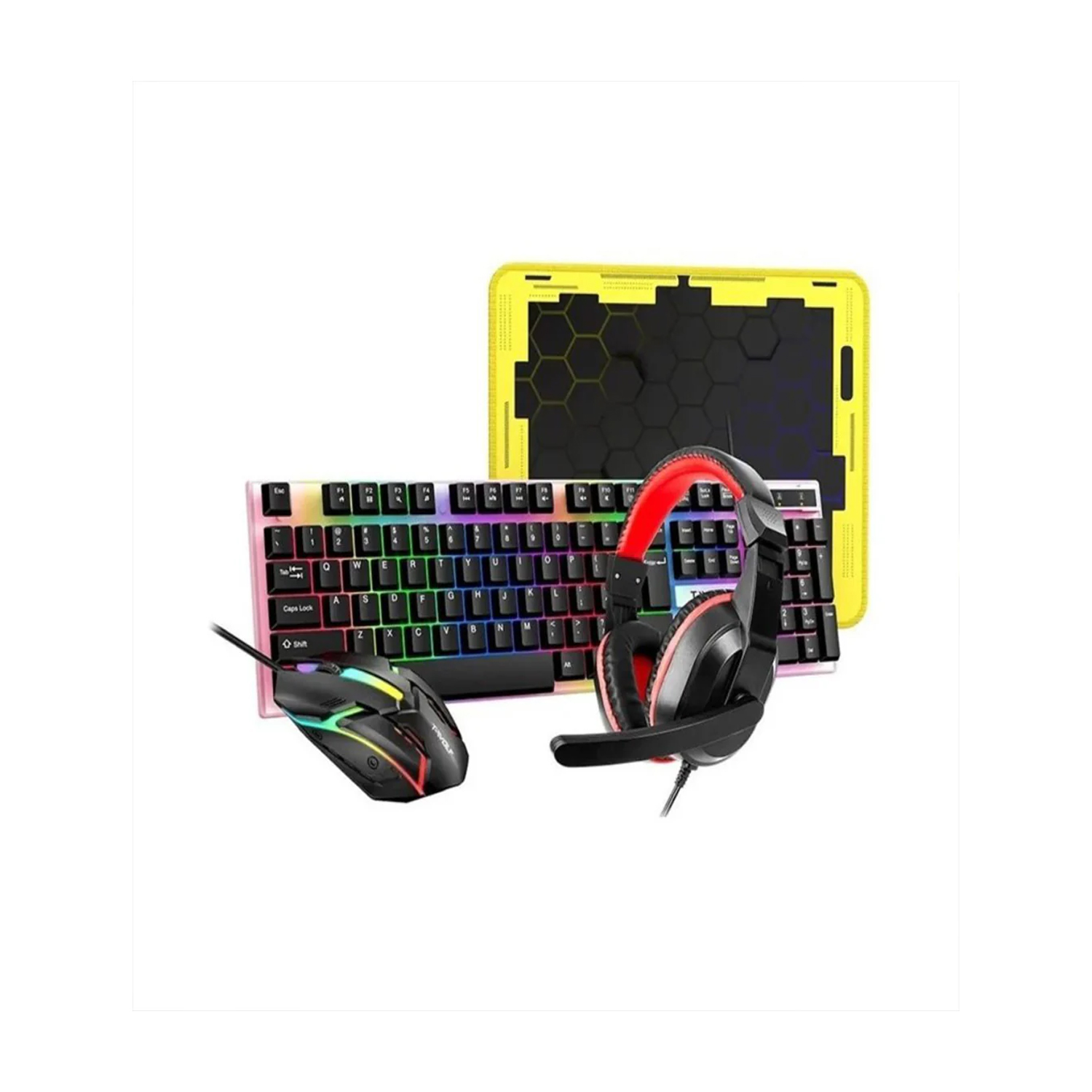 T- Wolf 4 in 1 Gaming Combo Keyboard , Mouse , Headset & Mouse PADTF-240 — image 4