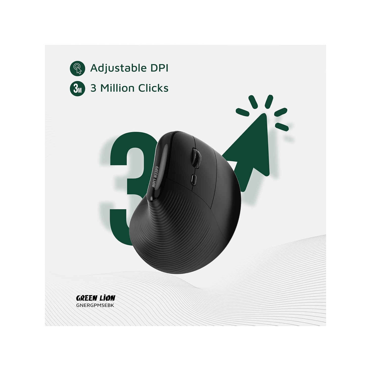 Green Lion Ergo Grip Vertical Mouse 4000 DPI — image 2