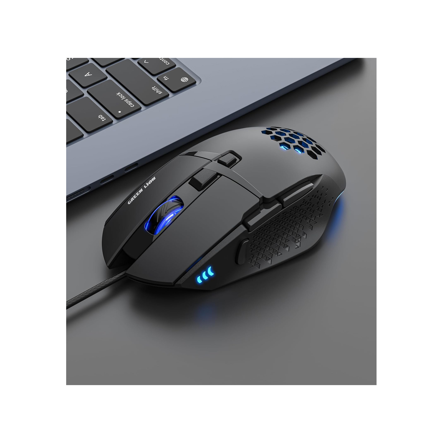 Green Lion G250 Gaming Mouse 7200 DPI Blk — image 3