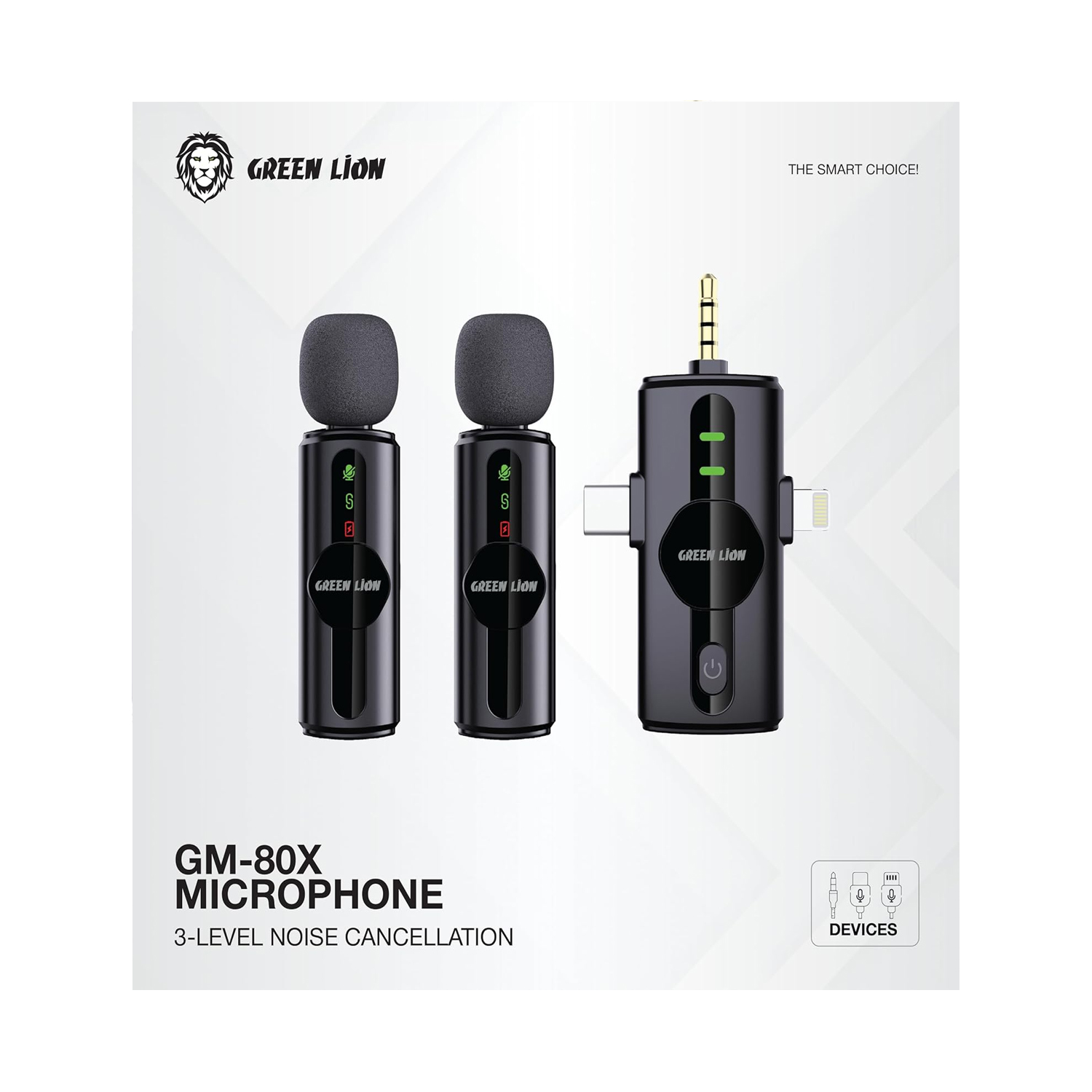 Green Lion GM-80X Microphone 3 In 1 GM-80X – Professional Noise Cancelling Microphone — image 3