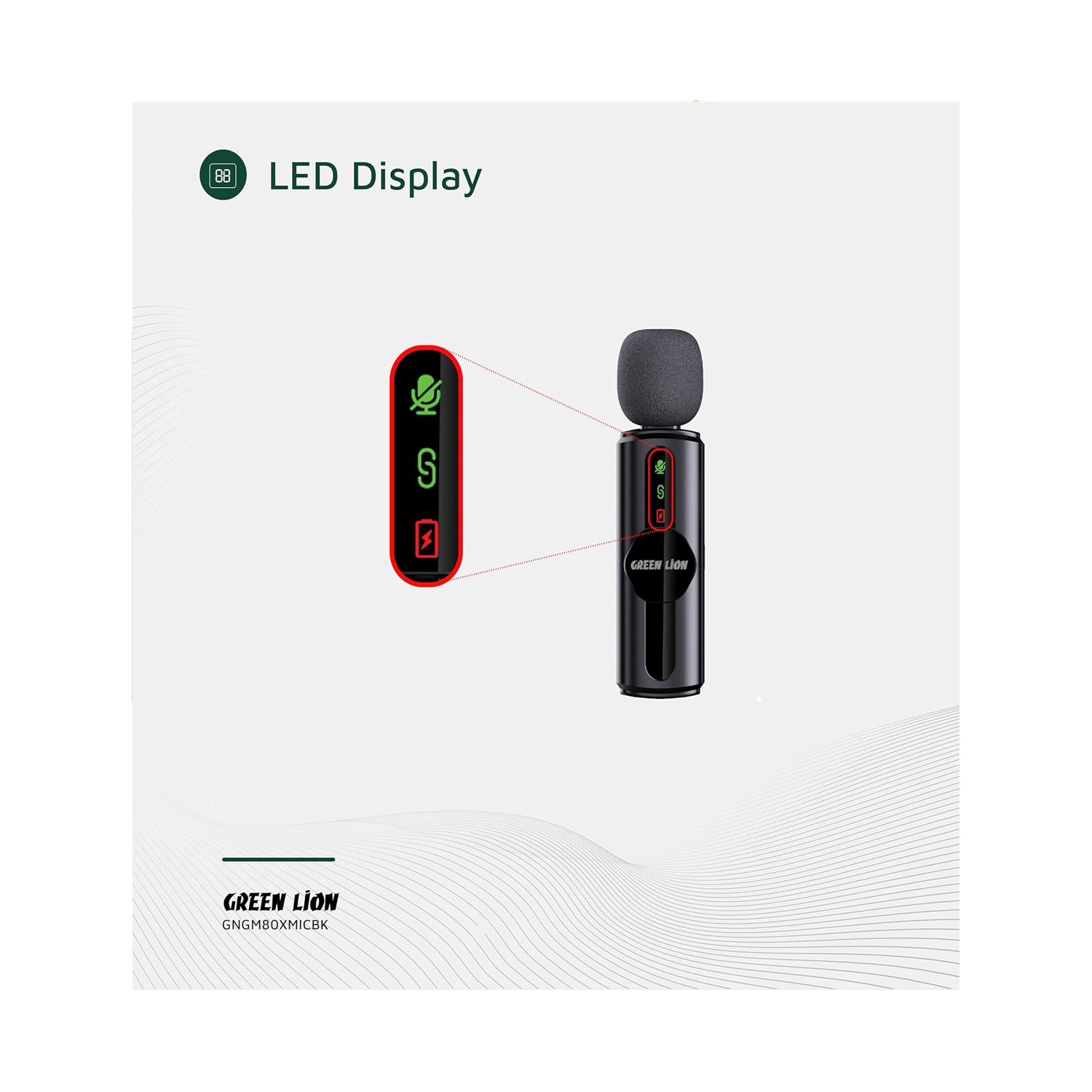 Green Lion GM-80X Microphone 3 In 1 GM-80X – Professional Noise Cancelling Microphone — image 2