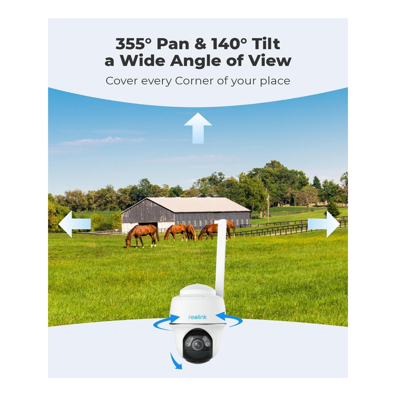 Reolink Go PT Plus 2K+ 5MP Wire-Free 4G LTE PT Battery Camera with Color Night Vision — image 3