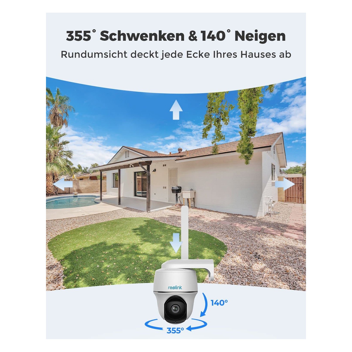 Reolink Go PT Plus 2K+ 5MP Wire-Free 4G LTE PT Battery Camera with Color Night Vision — image 2