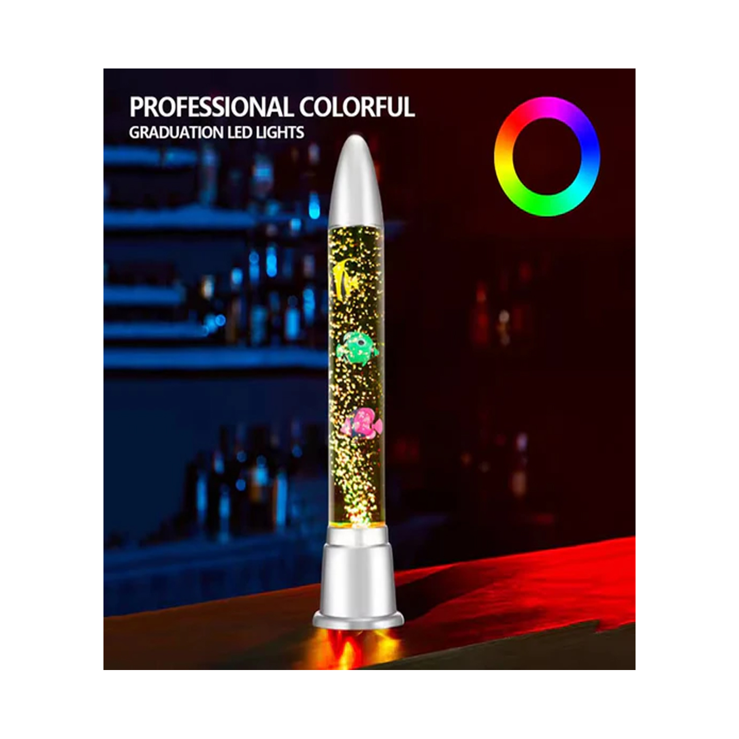 Magma Lamp Multi-Color Artificial Bubble Fish Tank Night Lamp — image 4
