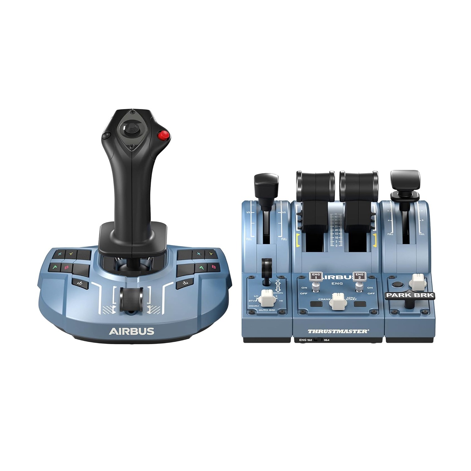 Thrustmaster TCA Captain Pack X Airbus Edition Airbus Sidestick & Throttle Quadrant, 4 Swappable Joystick Head Button Modules TM-JSTK-CAPTAIN-PACK — image 1