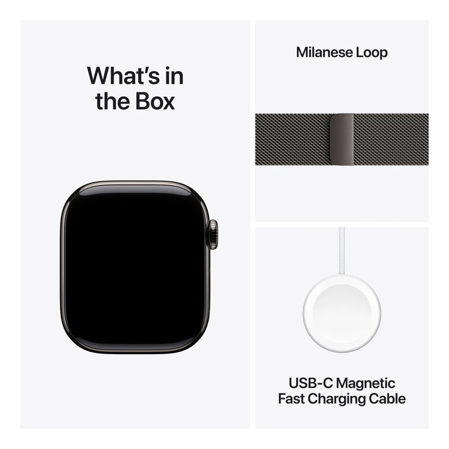 Apple Watch Series 11 GPS + Cellular 42mm Natural Titanium Case with Stone Grey Sport Band - S/M — image 4
