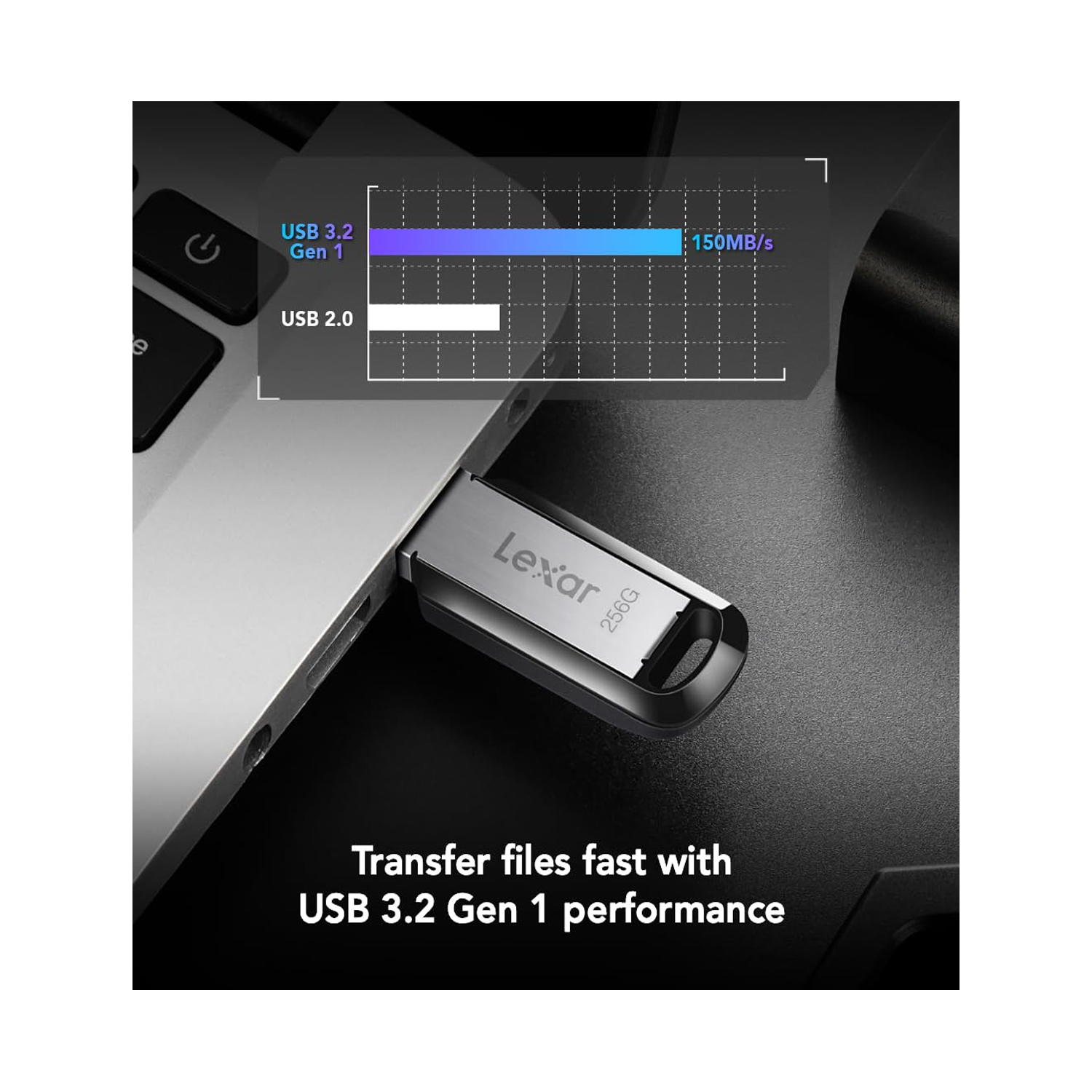 Lexar JumpDrive M400 Flash Drive USB3.0 256GB Black — image 4