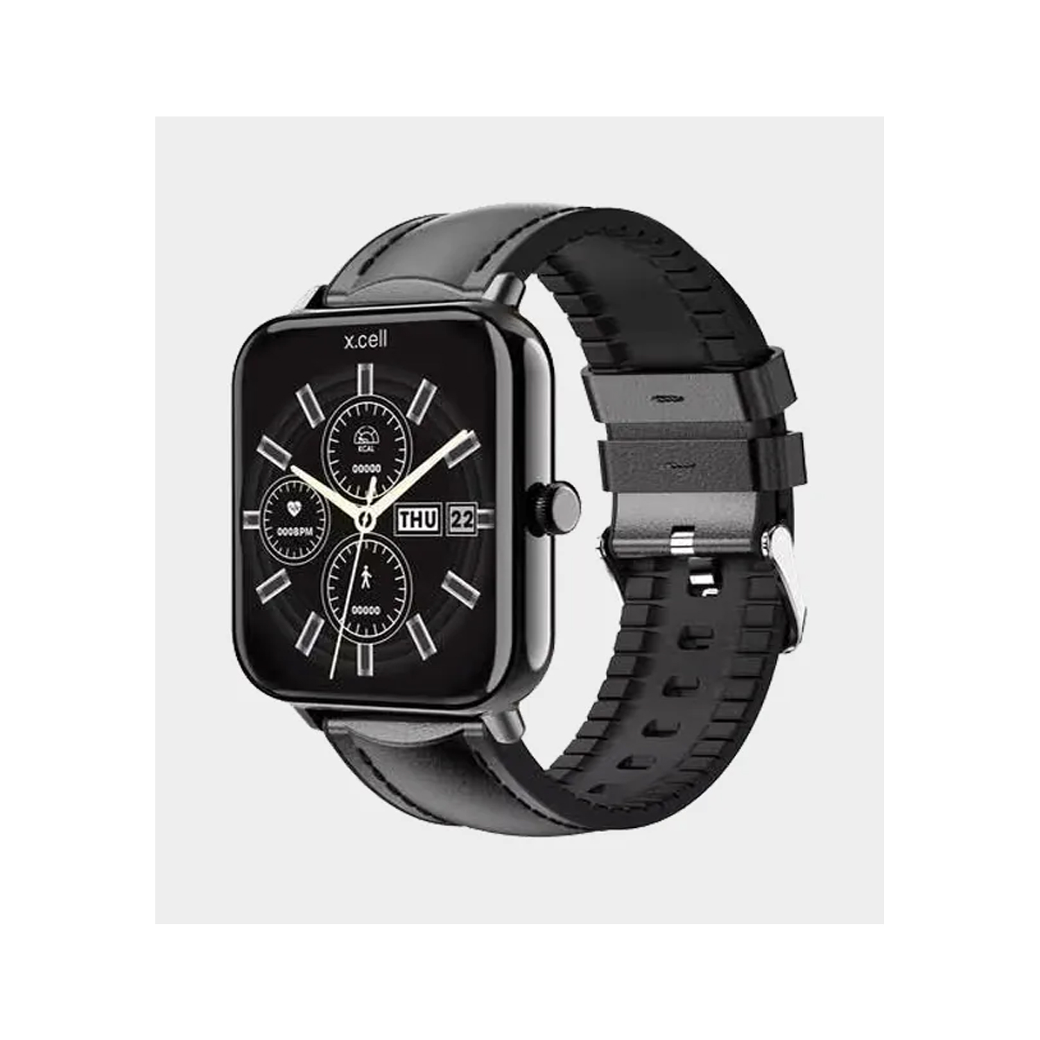 Xcell Smartwatch with Blackframe and Black strap, Square face XL-WATCH-G8TPRO-BLK — image 3