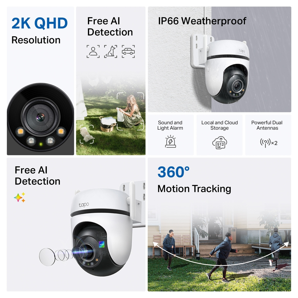 Tapo Outdoor Pan/Tilt Security Wi-Fi Camera Tapo C520WS — image 2