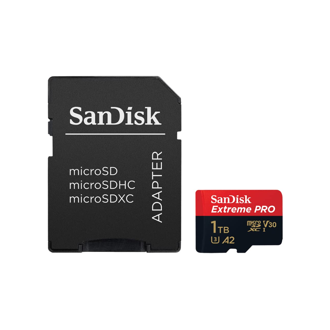 SANDISk Extreme Pro  1TB 200/140MB/s RW,C10,UHS,U3,V30,,Card+Adapter SDSQXCD-1T00-GN6MA — image 2
