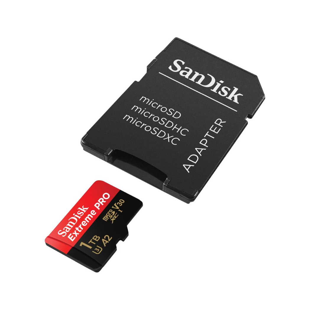 SANDISk Extreme Pro  1TB 200/140MB/s RW,C10,UHS,U3,V30,,Card+Adapter SDSQXCD-1T00-GN6MA — image 3
