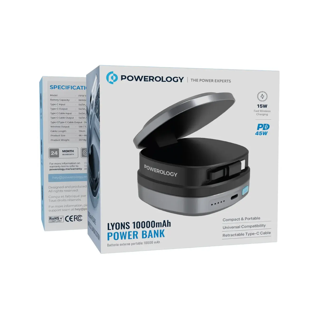 Powerology Lyons 1000MAH Power Bank 45W — image 3