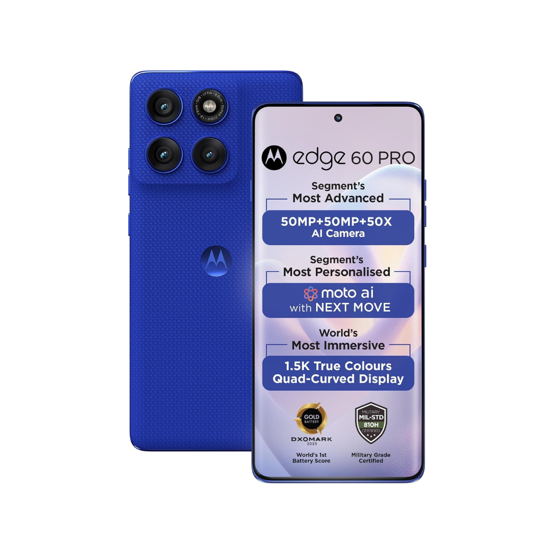 Motorola Edge 60 Pro, 5G, 512GB, Dazzling Blue — image 2