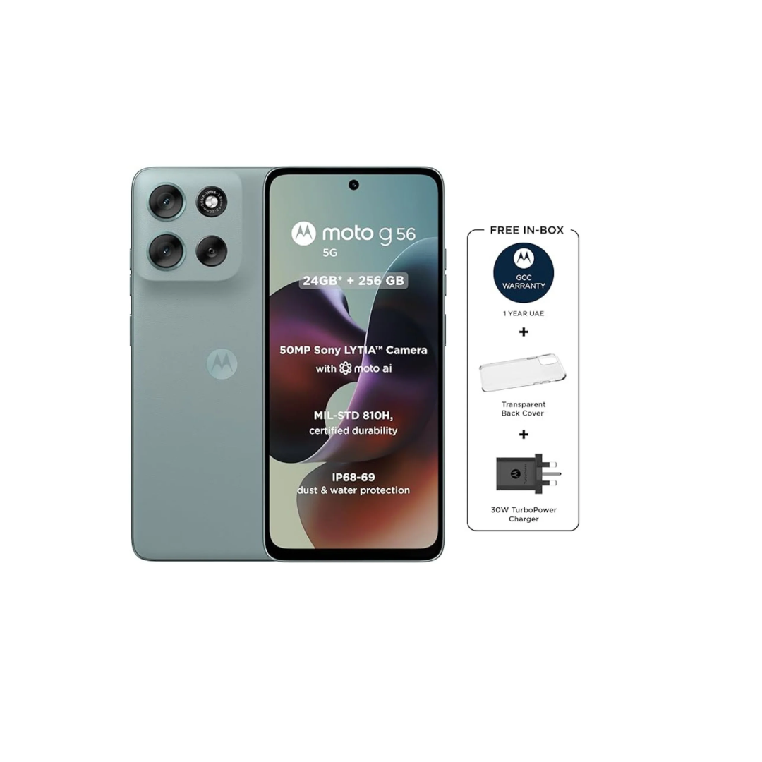 Motorola G56 5G 256GB 12GB RAM Pantone Grey Mist — image 3