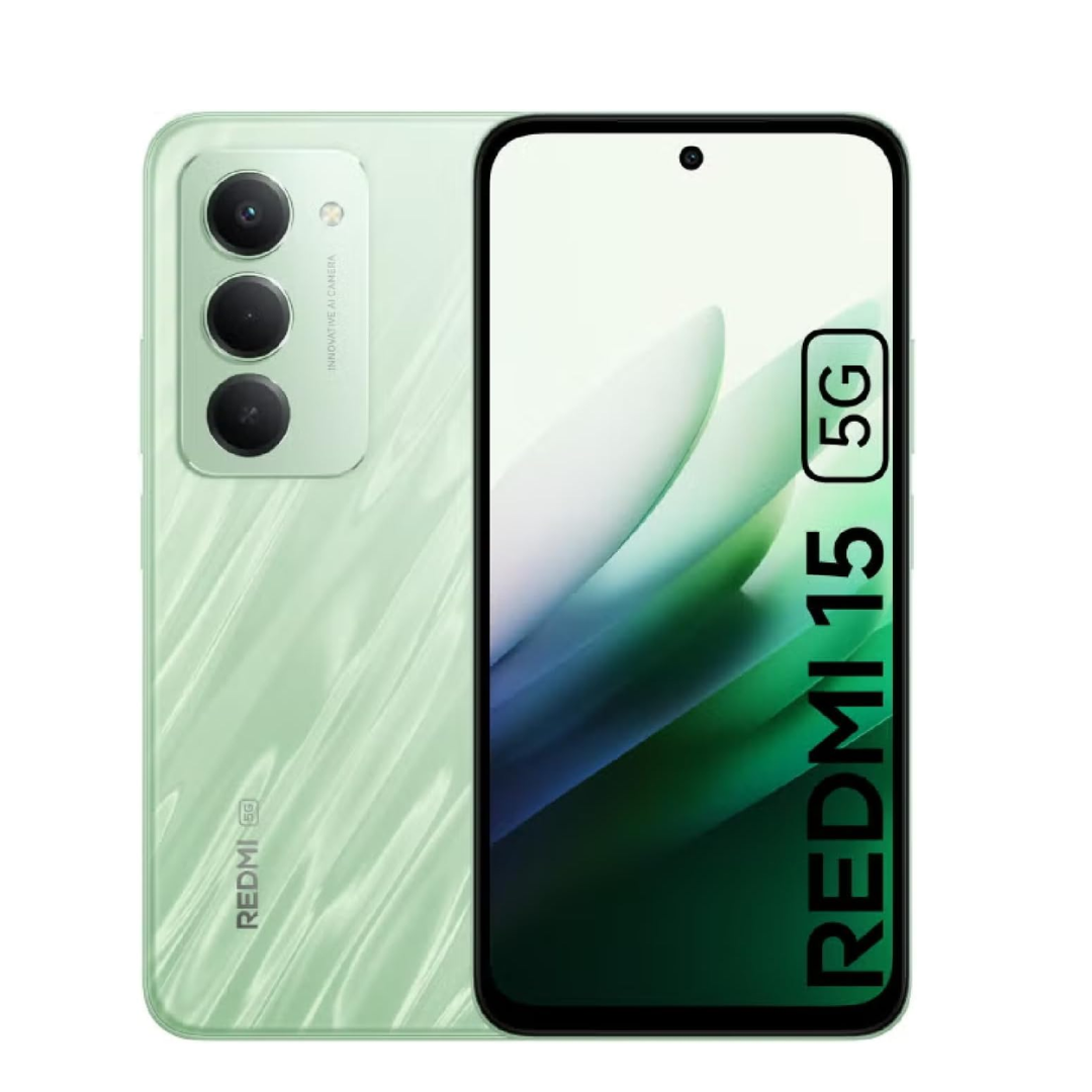 Xiaomi Redmi 15 5G Smartphone, 8 GB RAM, 256 GB Storage, Ripple Green — image 2