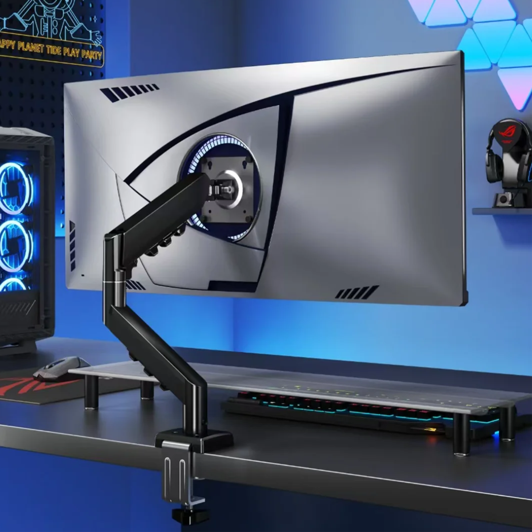 Pawa Single Gas Spring Computer Arm 360 Rotation — image 2