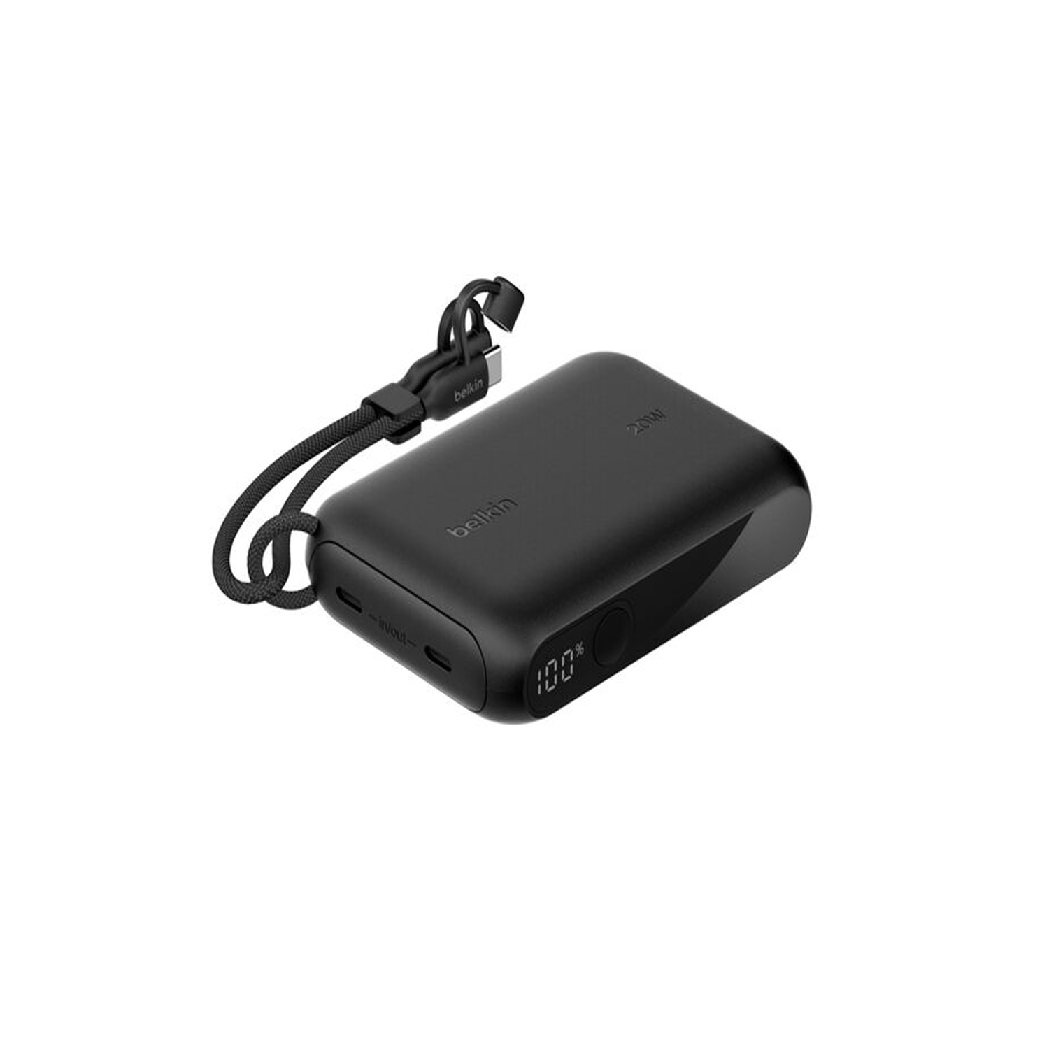 Belkin BOOSTCHARGE POWER BANK 10K W/ DISPLAY, BLACK — image 1