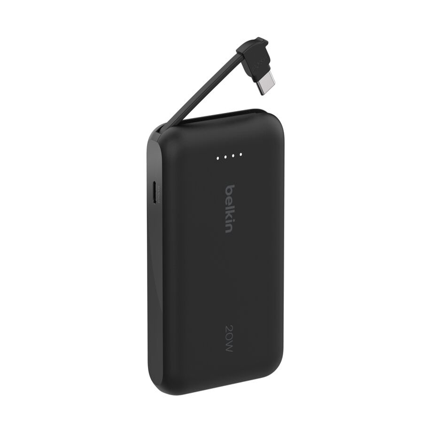 Belkin  BoostCharge Power Bank 10K, PD 20W with USB-C Integrated Cable and USB-C port, BLACK — image 3