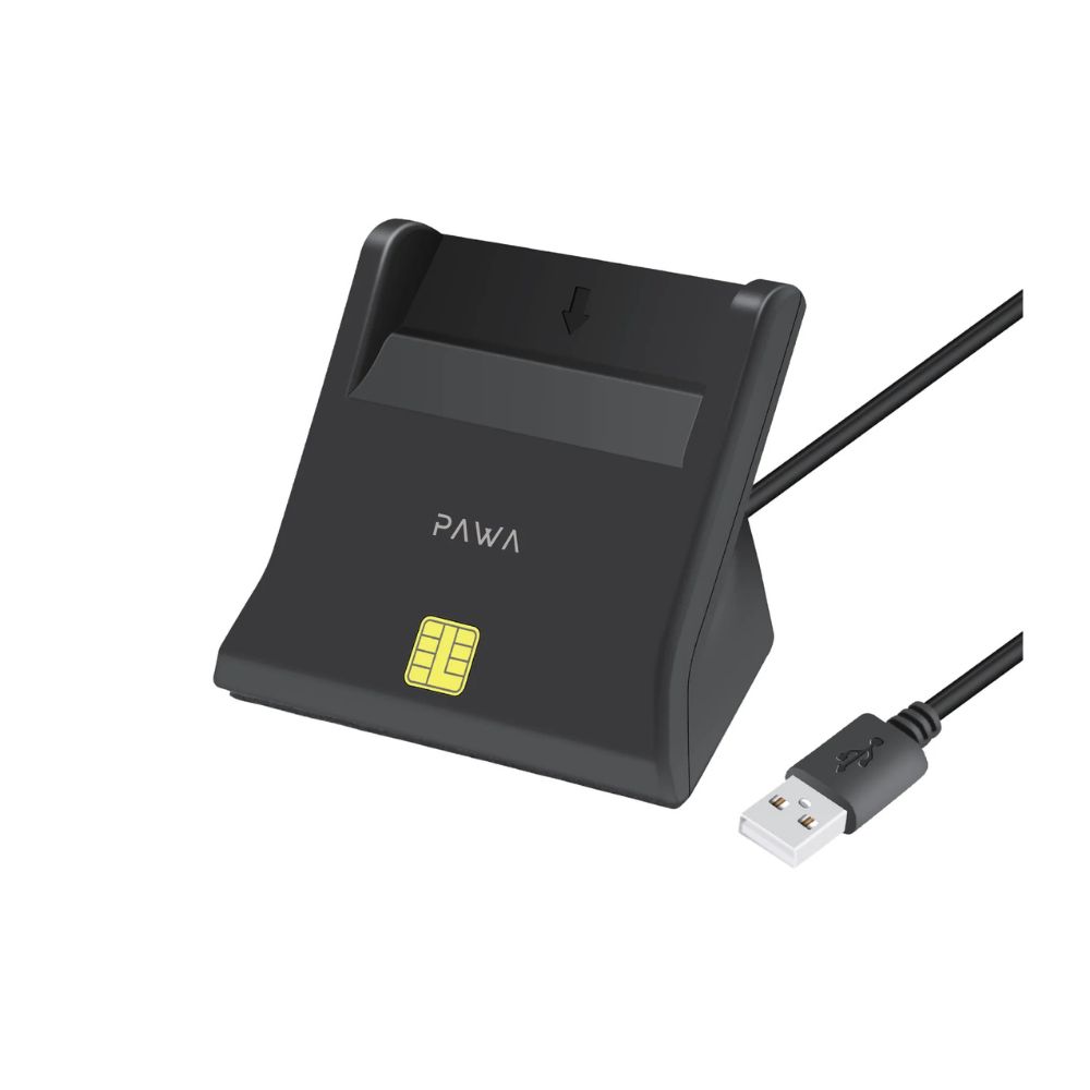 Pawa Slim Single Slot Smart Card Reader Black — image 2