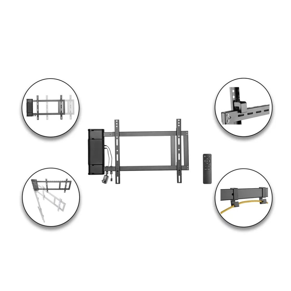 SKILL TECH SH M03GR Panning Motorized TV Wall Mount With Remote Controller — image 2